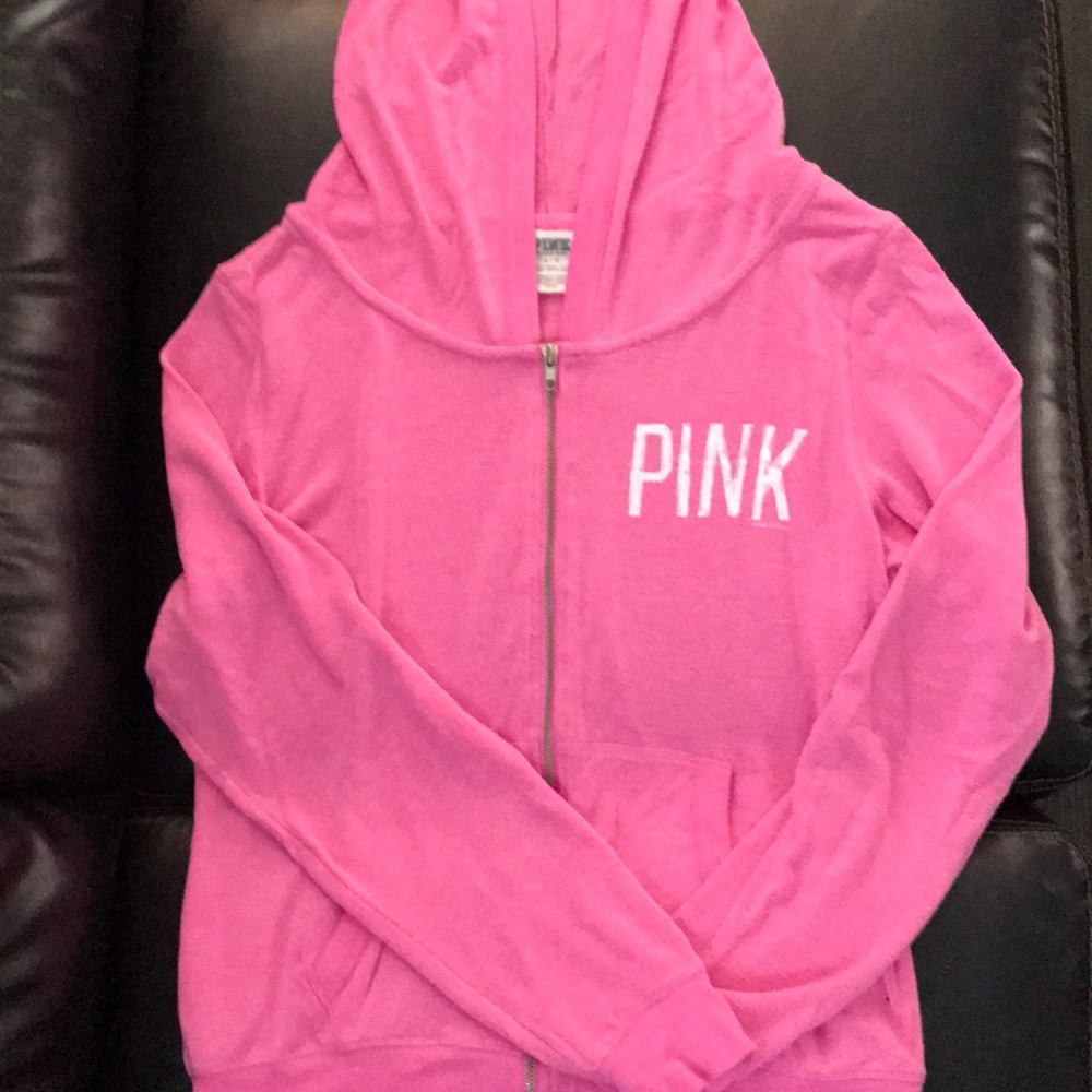 Pink Zip Up Hoodie